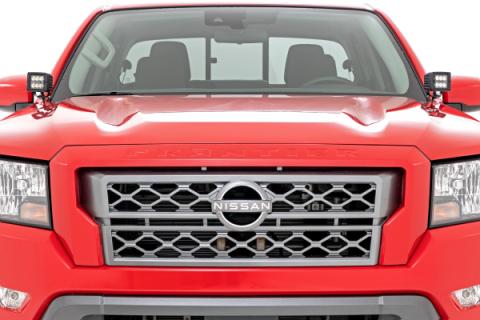LED Light Kit Ditch Mount 2 Inch Spectrum Pair Spot Nissan Frontier (22-26) Rough Country