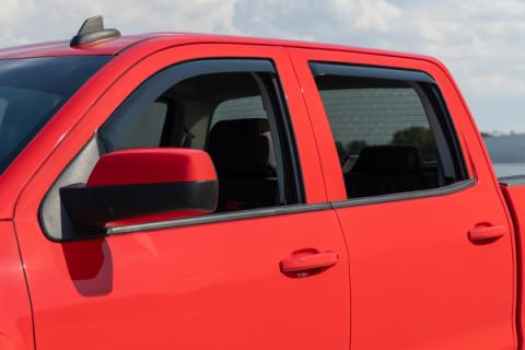 Side Window Deflectors In Channel Rain Guard Silverado/Sierra 1500/2500HD/3500HD 2WD/4WD Rough Country