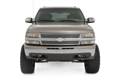 LED Light Kit Ditch Mount 2 Inch Black Pair White DRL Chevy Silverado 1500 (99-06) Rough Country