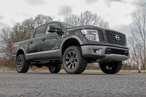 3 Inch Lift Kit N3 Struts and Shocks 17-21 Nissan Titan 4WD Rough Country