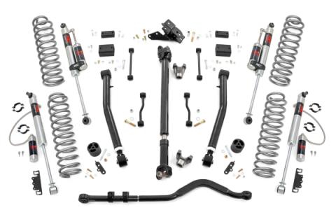 3.5 Inch Lift Kit Adj LCA FR D/S M1R Jeep Wrangler JL Rubicon (18-23) Rough Country