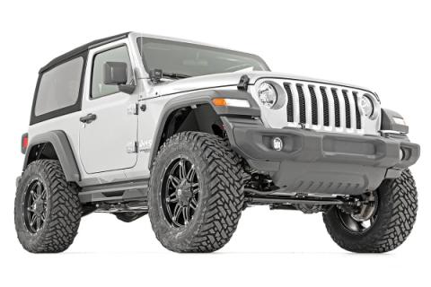 3.5 Inch Lift Kit Adj LCA FR D/S M1R Jeep Wrangler JL Rubicon (18-23) Rough Country