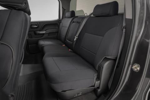 Seat Covers FR Bucket &amp; RR 60/40 Bench Silverado/Sierra 2500HD/3500HD (14-26) Rough Country