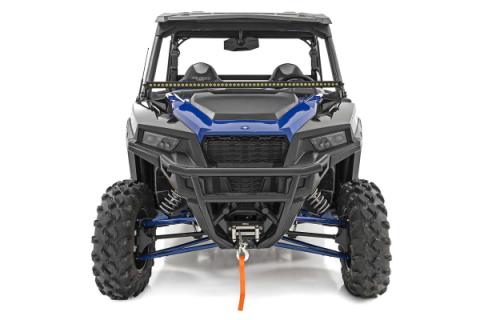Polaris 50-Inch Single-Row Lower Windshield LED Kit Black Series w/ White DRL 19-20 General Rough Country