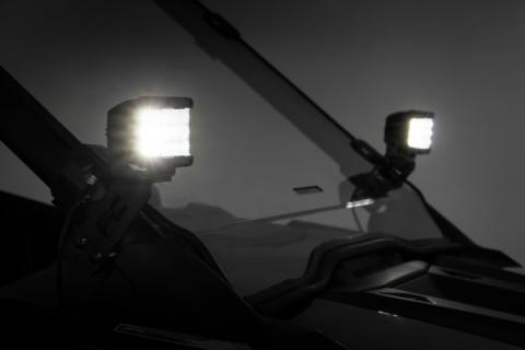 Polaris Dual LED Cube Kit w/Black Series Spot LED's 20-21 Polaris RZR PRO XP Rough Country