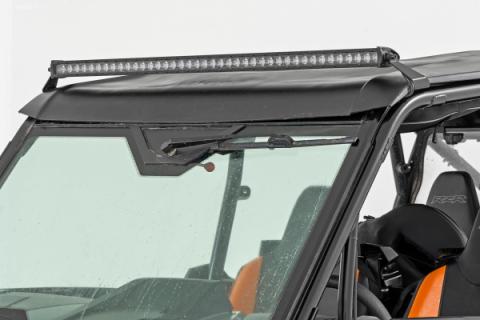 LED Light Kit Front Mount 40 Inch Black-Series Single Row Polaris RZR XP 4 1000 (2024) Rough Country