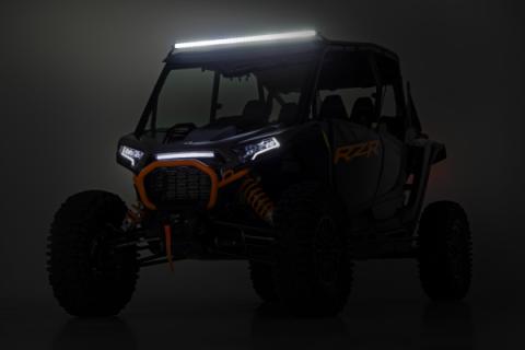 LED Light Kit Front Mount 40 Inch Spectrum Single Row Polaris RZR XP 4 1000 (2024) Rough Country