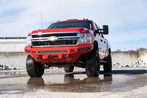 3.5 Inch Knuckle Lift Kit V2 Red Silverado/Sierra 2500HD/3500HD (11-19) Rough Country