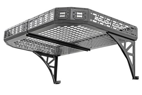 Cargo Rack Dual 2 Inch Black LED Pairs Flush Mount CFMOTO UFORCE 1000 Rough Country