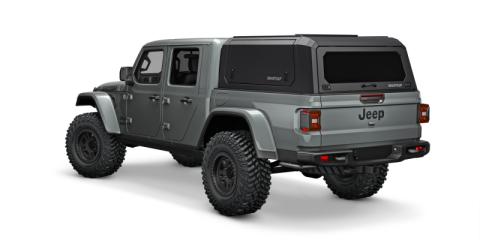 Gladiator Truck Bed Cap SmartCapEVOa Adventure Matte Black 20-26 Jeep Gladiator 5 Foot Short Bed SmartCap