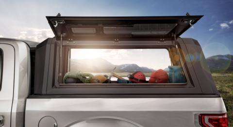 Tacoma Truck Bed Cap SmartCapEVOh Hatchback Matte Black For 24-26 Toyota Tacoma 6 Foot Standard Bed RSI SmartCap