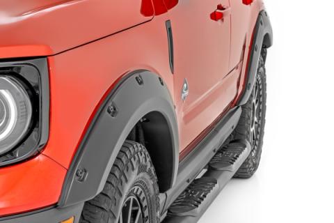 Pocket Fender Flares YZ Oxford White Ford Bronco Sport 4WD (2021-2026) Rough Country