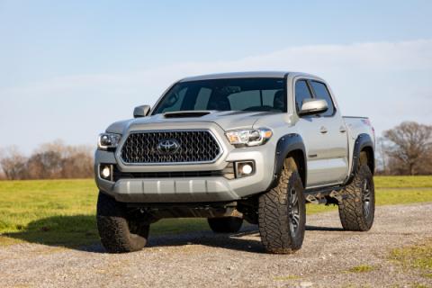 Pocket Fender Flares 588 Electric Lime Toyota Tacoma 2WD/4WD (2016-2023) Rough Country