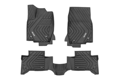 Flex-Fit Floor Mats FR &amp; RR Toyota Land Cruiser 4WD (2024-2026) Rough Country