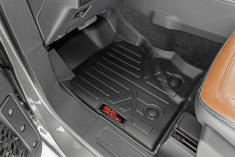 Floor Mats Front &amp; Rear Ford Bronco (2 Door) 4WD (2021-2025) Rough Country