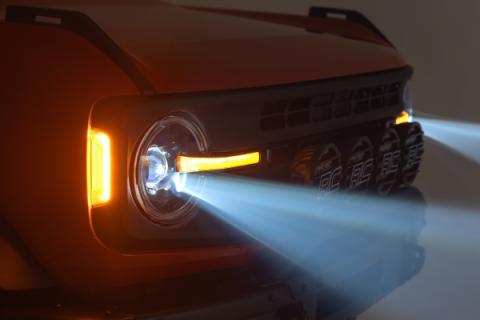 DRL Halo LED Headlights DOT Approved Ford Bronco 4WD (2021-2025) Rough Country