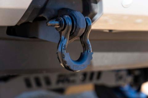 Ford Tow Hook to Shackle Conversion Kit Mounts &amp; Standard D-Rings 19-20 Ranger Rough Country