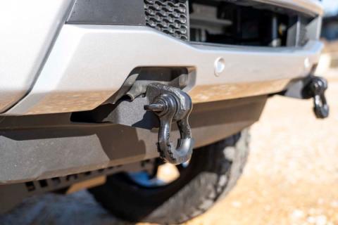 Ford Tow Hook to Shackle Conversion Kit Mounts &amp; Standard D-Rings 19-20 Ranger Rough Country