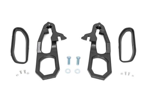 Tow Hook Brackets &amp; Bezel Combo Ram 1500 2WD/4WD (2019-2021) Rough Country
