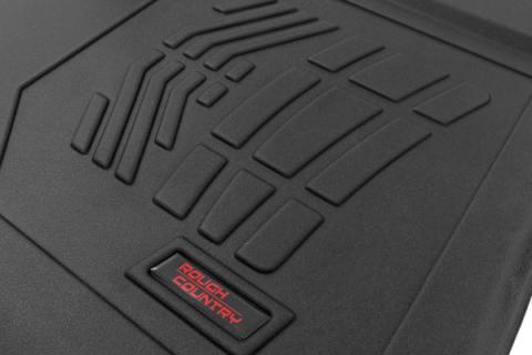 Sure-Fit Floor Mats FR &amp; RR FR Over Hump Crew Silverado/Sierra 1500/2500HD/3500HD (19-26) Rough Country