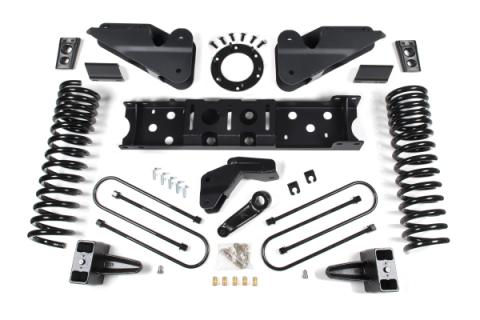 19-24 RAM 3500 4 Inch Radius Arm Bracket Gas 2 Inch Rear Block Without Overload Nitro Shocks Zone Offroad