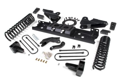 19-24 RAM 3500 6.5 Inch Radius Arm Bracket 5 Inch Rear Block With Overload Diesel 6-Bolt T-Case Nitro Shocks Zone Offroad