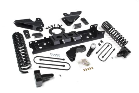 19-24 RAM 3500 6.5 Inch Radius Arm Bracket 5 Inch Rear Block With Overload Diesel 8-Bolt T-Case Nitro Shocks Zone Offroad
