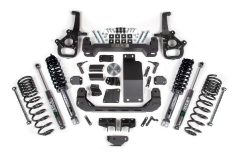 2025 Ram 1500 Rebel 4WD 5 Inch Suspension Lift Kit, 4 Inch Rear Lift, Coil Spring - Strut Spacer, Fox 2.0 Adventure Series Shocks Zone Offroad