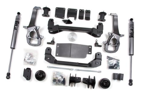 09-11 Dodge RAM 1500 4 Inch/2 Inch Lift Kit Fox Shocks Zone Offroad