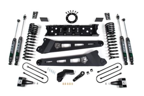 19-24 RAM 3500 4.5 Inch Radius 3 Inch Rear Block Without Overload Diesel 6-Bolt T-Case Fox Adventure Shocks Zone Offroad