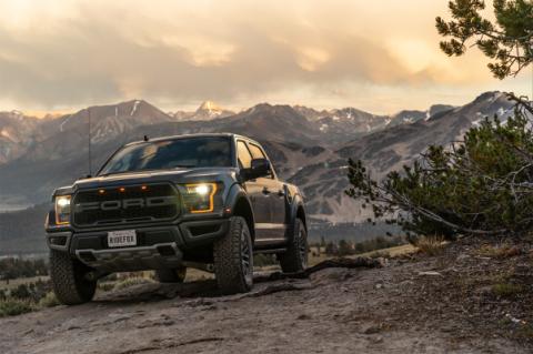 Shock Absorber 19-On Ford Raptor Front Coilover Live Valve Internal Bypass 3.0 Series Remote Reservoir 7.9 Inch 0-2 Inch Lift Kit FOX