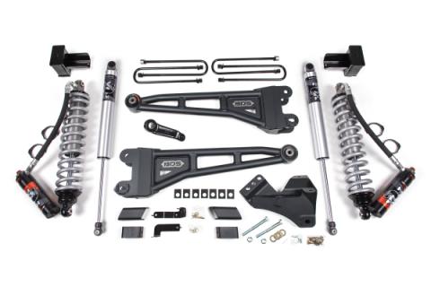 20-22 Ford F-450 4WD 4 Inch Radius Arm Suspension Lift Kit, 3.5 Inch Rear, Block - Fox 2.5 Performance Elite Series C/O Front, Fox 2.5 IFP Performance Series Rear BDS Suspension