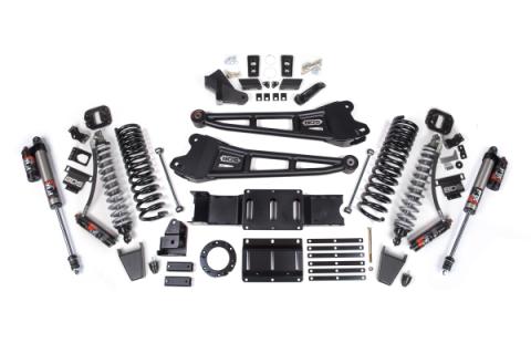19-24 Ram 2500 4WD 6 Inch Radius Arm Suspension Lift Kit, 4.5 Inch Rear, Coil Spring, Diesel - Fox 2.5 Performance Elite Series C/O Front, Fox 2.5 Performance Elite Series Rear BDS Suspension