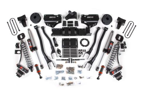 19-24 Ram 3500 4WD 6 Inch 4-Link Suspension Lift Kit, 5 Inch Rear, Block w/ Overload, 6 Bolt Diesel - Fox 2.5 Performance Elite Series C/O Front, Fox 2.5 Performance Elite Series Rear BDS Suspension