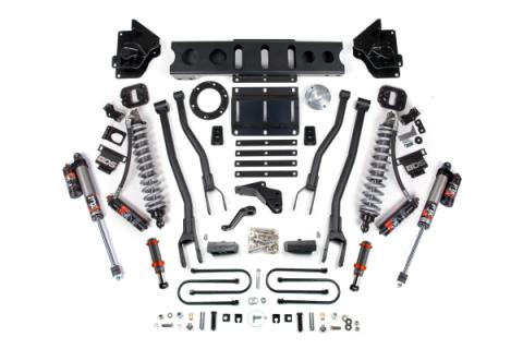 13-18 Ram 3500 4WD 4 Inch 4-Link Suspension Lift Kit, 2 Inch Rear, Block, 6 Bolt Diesel - Fox 2.5 Performance Elite Series C/O Front, FOX 2.0 Front Bump, Fox 2.5 Performance Elite Series Rear BDS Suspension