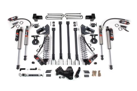 20-22 Ford F-350 Dually 4WD 4 Inch 4-Link Suspension Lift Kit, 2 Inch Rear, Block, Diesel - Fox 2.5 Performance Elite Series C/O Front, Fox 2.5 Performance Elite Series Aux Front, Fox 2.5 Performance Elite Series Rear BDS Suspension