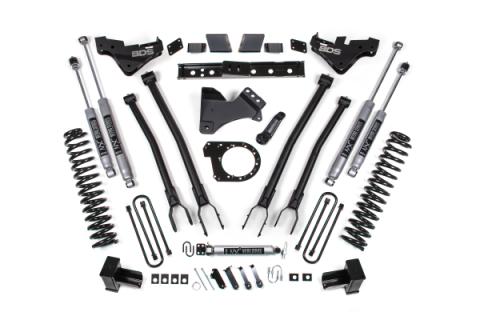 23-26 Ford F-250/F-350 Super Duty 4WD 7 Inch 4-Link Suspension Lift Kit, 5 Inch Rear, Block, Diesel - NX2 Nitro Series Shocks BDS Suspension