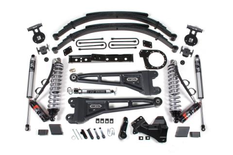 23-26 Ford F-350 DRW 4WD 5 Inch Radius Arm Suspension Lift Kit, 3 Inch Rear, Block, Diesel - Fox 2.0 IFP Performance Series Front and Rear Shocks BDS Suspension