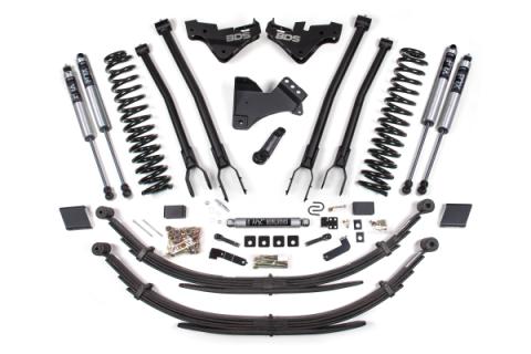 23-26 Ford F-250/F-350 4WD 5 Inch 4-Link Suspension Lift Kit, 3 Inch Rear, Block (W/O Overload), Gas - NX2 Nitro Series Shocks Front and Rear BDS Suspension