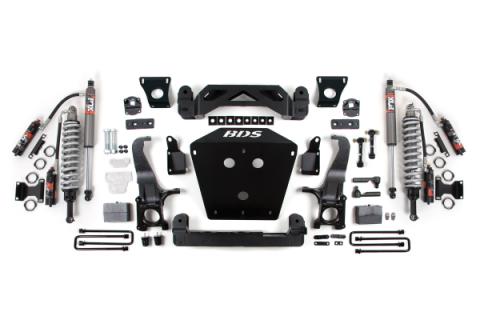 16-21 Toyota Tundra 7 Inch Suspension System, 4 Inch Rear Block - Fox 2.5 Performance Elite Series C/O, Fox 2.5 Performance Elite Series Shocks BDS Suspension