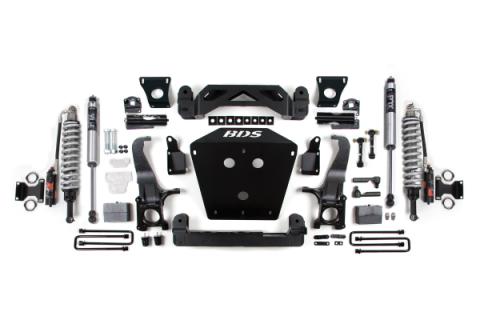 16-21 Toyota Tundra 7 Inch Suspension System, 4 Inch Rear Block - Fox 2.5 Performance Elite Series C/O, Fox 2.0 Performance Series Shocks BDS Suspension
