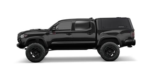 Tacoma Truck Bed Cap SmartCap EVOa Adventure Matte Black For 16-23 Toyota Tacoma 5 Foot Short Bed SmartCap