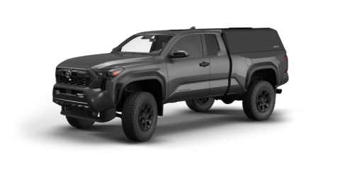 Tacoma Truck Bed Cap SmartCapEVOh Hatchback Matte Black For 24-26 Toyota Tacoma 6 Foot Standard Bed RSI SmartCap
