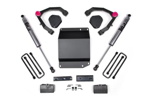 07-13 Silverado/Sierra 1500 4WD 3.5 Inch UCA Lift Kit With Fox Shocks Zone Offroad