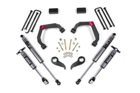 11-19 Silverado/Sierra 2500HD/3500HD 3 Inch UCA Lift Kit With Overloads Fox Shocks Zone Offroad
