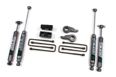88-98 K1500 92-98 Yukon 95-98 Tahoe 2 Inch Lift Kit Torsion Bar Key Lift Kit With Nitro Shocks Zone Offroad