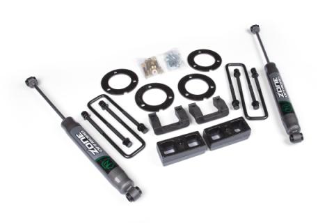 07-18 GM 1500 3 Inch Adventure Series Lift Kit 2 Inch Rear Block Spacer Front Nitro Rear Shocks Zone Offroad