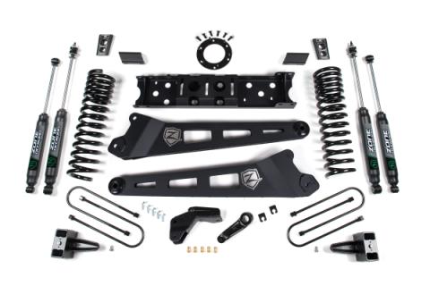 19-24 RAM 3500 6.5 Inch Radius Arm 5 Inch Rear Block Without Overload Diesel 6-Bolt T-Case Nitro Shocks Zone Offroad