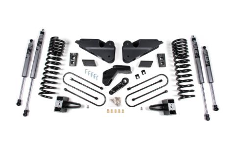25-26 Ram 3500 (Diesel) 4 Inch Radius Arm Drop Suspension Lift Kit, 2 Inch Rear Lift, Block W/O Overload - Fox 2.0 Adventure Series Shocks Zone Offroad