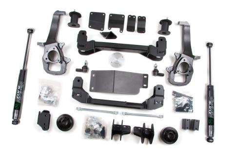 09-11 Dodge RAM 1500 4 Inch/2 Inch Lift Kit Fox Shocks Zone Offroad